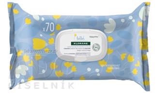 KLORANE BEBE LINGETTES NETTOYANTES DOUCES (inovácia 2018) jemné čistiace obrúsky 1x70 ks