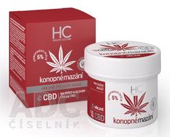 Konopné mazanie hrejivé s CBD krém 125 ml