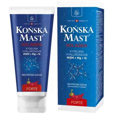 Konská masť s kolagénom forte hrejivá masážny gél 200 ml