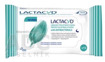 LACTACYD with ANTIBACTERIALS obrúsky na intímnu hygienu 1x15 ks