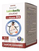 Laktobacily JUNIOR SWISS Imunit + vitamín D3 tbl 60+12 zadarmo (72 ks)