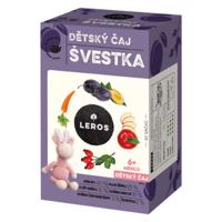 LEROS Detský čaj slivka nálevové vrecká od 6+ mesiacov 40 g