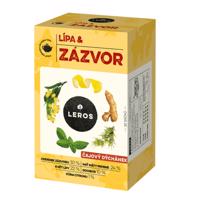 LEROS Lipa a zázvor čaj 20 x 2 g