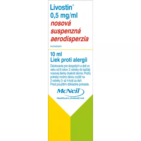 Livostin nosová suspenzná aerodisperzia 10 ml