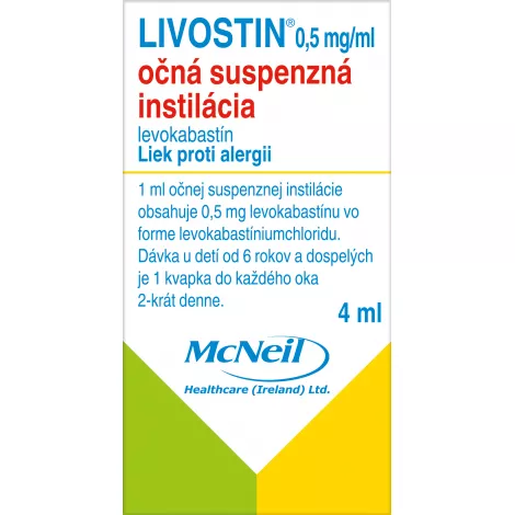 Livostin očná suspenzná instilácia 4 ml