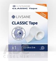 LIVSANE Fixačná páska CLASSIC 2,5cm x 5m, cievka, 1x1 ks