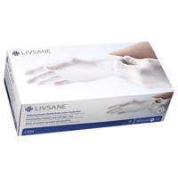 LIVSANE Latexové rukavice nepúdrované M 100 kusov