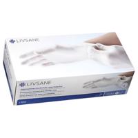 LIVSANE Latexové rukavice nepúdrované S 100 kusov