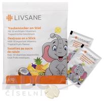 LIVSANE Lízanky s dextrózou s vitamínmi 1x10 ks