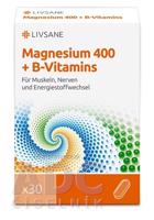 LIVSANE Magnézium 400 + B vitamíny tbl 1x60 ks