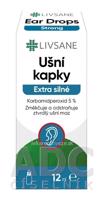 LIVSANE Ušné kvapky Extra Silné s karbamidperoxidom 1x12 ml