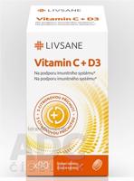 LIVSANE Vitamín C + D3 žuvacie tablety 1x90 ks