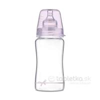 Lovi Diamond Glass fľaša Baby Shower Girl 3m+, 250ml