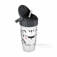 Lovi hrnček so slamkou Freestyle Salt & Pepper 14m+, 350ml