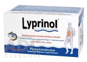 LYPRINOL Omega 3 (ETA, EPA, OTA, DHA) cps (á 50 mg Perna Canaliculus účinnej zložky v 1 cps) stabilizovaný morský lipidový extrakt 1x60 ks