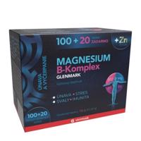 MAGNESIUM B-komplex glenmarkt + Zinok 100+20 zdarma 120 tabliet