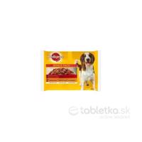 Mars PEDIGREE kapsička dog ADULT Multipack hovädzie&hydinové mäso v želé 4x100g