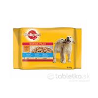 Mars PEDIGREE kapsička JUNIOR Multipack kura&ryža v želé hovädzie&ryža v želé 4x100g