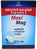 MaxiMag Horčík+Vitamín B6 šumivé tablety 40+20 ks