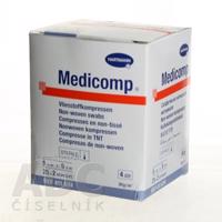 MEDICOMP kompres z netkaného textilu, sterilný (5x5 cm) 25x2 (50 ks)
