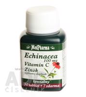 MedPharma ECHINACEA 100MG, VITAMÍN C, ZINOK tbl 30+7 zadarmo (37 ks)