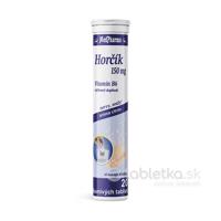 MedPharma Horčík 150mg+B6 20 šumivých tabliet