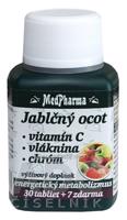 MedPharma JABLČNÝ OCOT, VIT C, VLÁKNINA, CHRÓM tbl 30+7 zadarmo (37 ks)