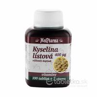 MedPharma KYSELINA LISTOVÁ 400 mcg 107 ks