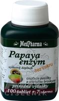 MedPharma PAPAYA ENZÝM cmúľacie pastilky 100+7 zadarmo (107 ks)