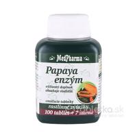 MedPharma PAPAYA ENZÝM cmúľacie pastilky 100+7 zadarmo (107 ks)