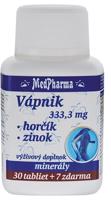 MedPharma Vápnik + Horčík + Zinok tbl 30+7 zadarmo