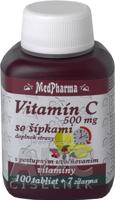 MedPharma VITAMÍN C 500MG so šípkami tbl (s postupným uvoľňovaním) 100+7 zadarmo (107 ks)