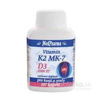 MedPharma VITAMÍN K2 MK-7 + D3 1000 IU cps 1x107 ks