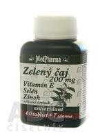 MedPharma ZELENÝ ČAJ 200 MG + Vit. E + Se + Zn tbl 60+7 zadarmo (67 ks)