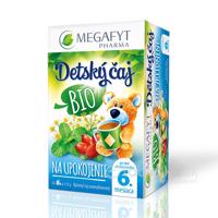 MEGAFYT Detský čaj BIO NA UPOKOJENIE bylinný čaj 6m+, 20x1,75g