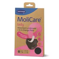 MOLICARE Lady L absorpčná spodná bielizeň 1 ks + X-change vložka 5 ks set