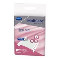 MOLICARE Premium bed mat textile 7 kvapiek 75 x 85 cm textilná absorpčná podložka s krídelkami 1 ks