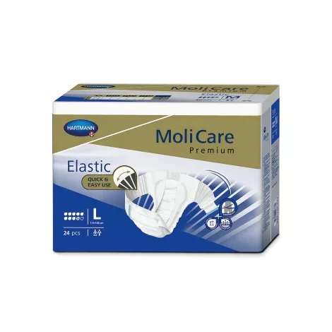 MoliCare Premium Elastic 9 kvapiek L plienkové nohavičky zalepovacie 24 ks