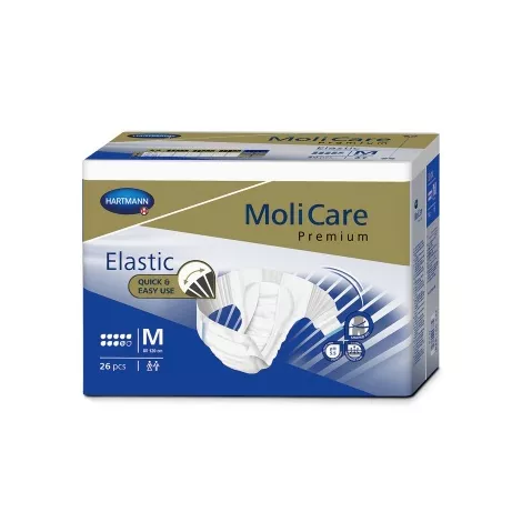 MoliCare Premium Elastic 9 kvapiek M plienkové nohavičky zalepovacie 26 ks