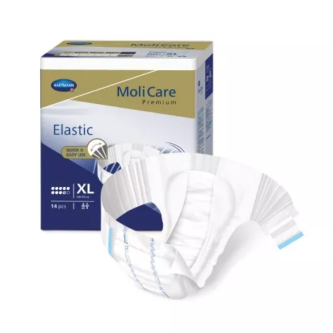 MoliCare Premium Elastic 9 kvapiek XL plienkové nohavičky zalepovacie 14 ks