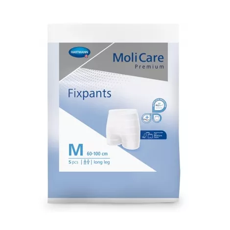 MoliCare Premium Fixpants long leg M fixačné nohavičky (60-100 cm) 5 ks