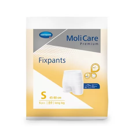 MoliCare Premium Fixpants long leg S fixačné nohavičky (45-80 cm) 5 ks