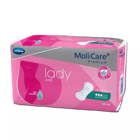 MoliCare Premium lady pad 3 kvapky inkontinenčné vložky 14 ks