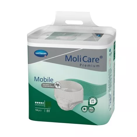 MoliCare Premium Mobile 5 kvapiek L plienkové nohavičky naťahovacie 14 ks