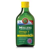MOLLER´S Omega 3 rybí olej citrónová príchuť 250 ml