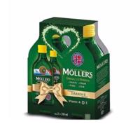 MOLLER´S Omega 3 rybí olej + vitamín D duo balenie citrónová príchuť 2 x 250 ml