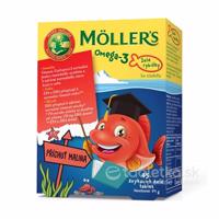 MOLLER´S Omega 3 Želé rybičky 45ks