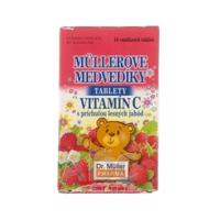 MÜLLEROVE medvedíky - VITAMÍN C 45tbl prichut lesna jahoda