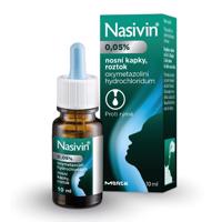 Nasivin 0,05% kvapky 10 ml