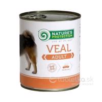 Natures P Konzerva dog adult veal 800g